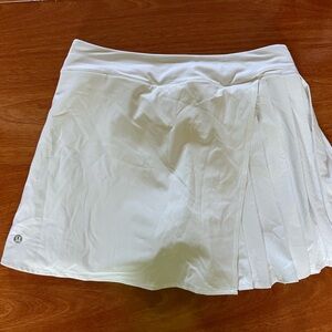 lululemon asymmetrical pleat tennis skirt size 6